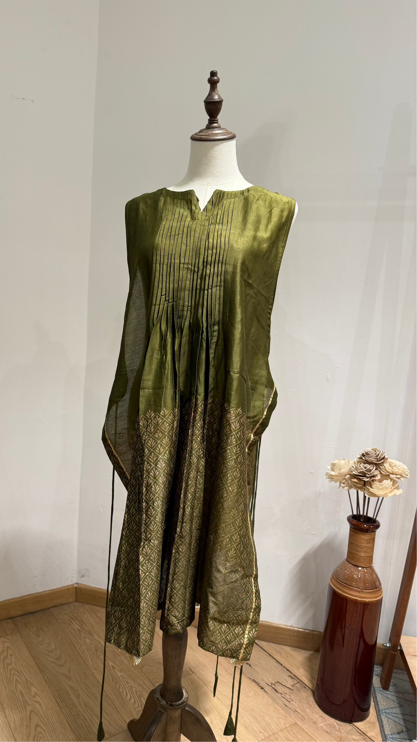 Olive Gold Petite Shrug