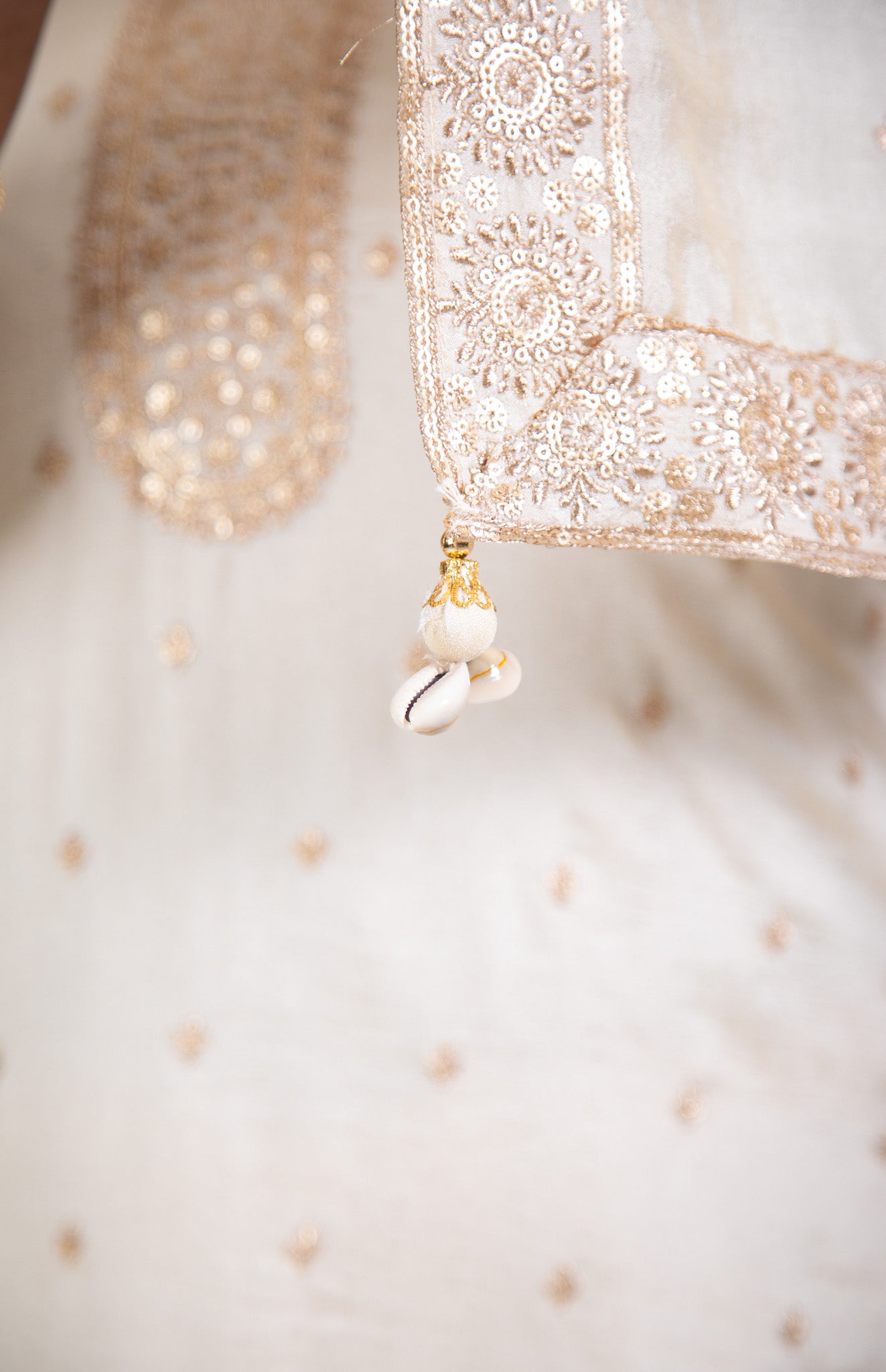 Gold Embroidered Sharara Suit Set