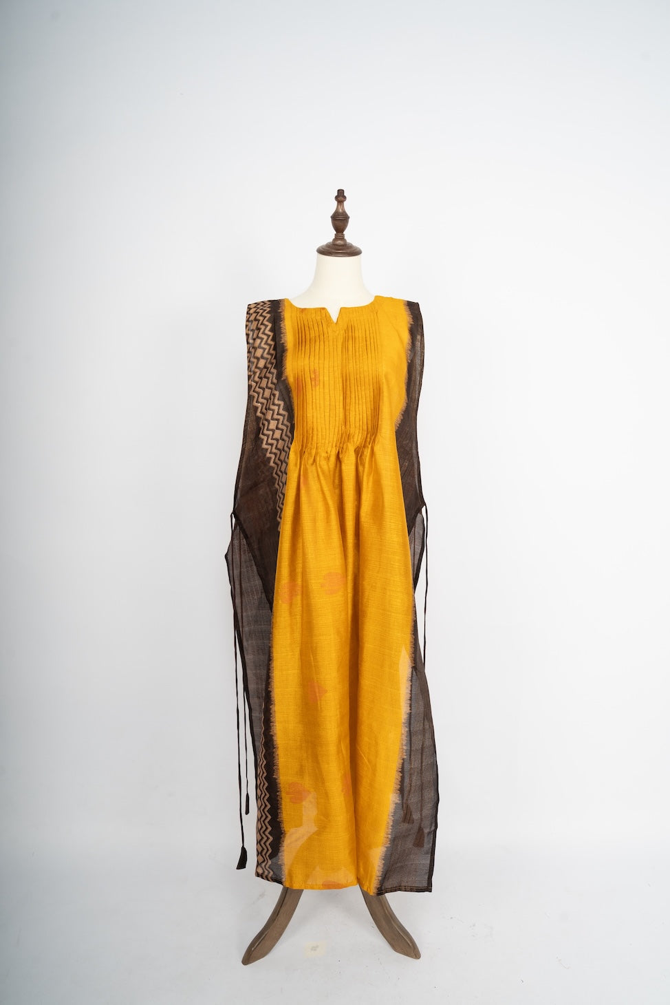 Mustard Chevron Long Shrug
