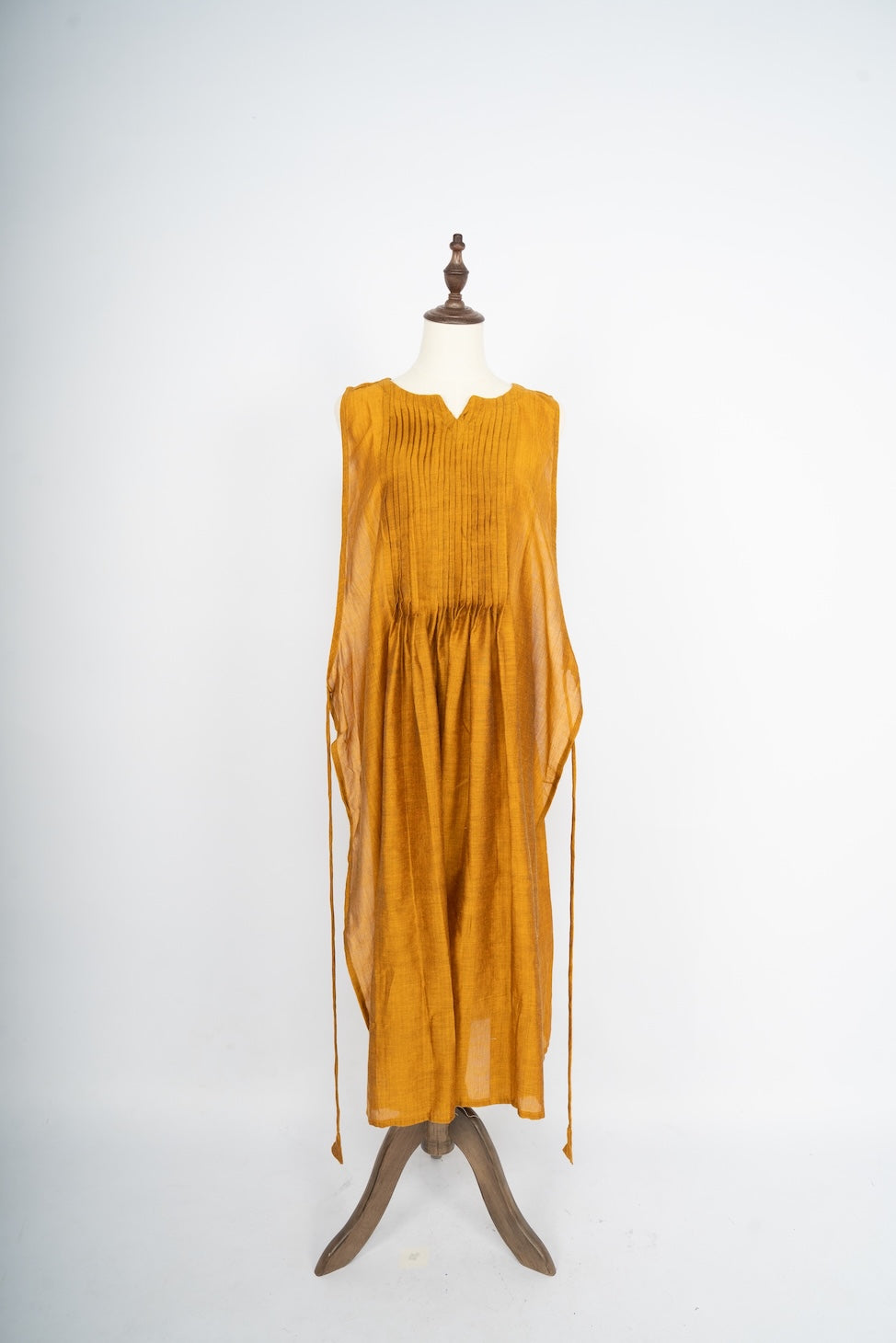 Mustard Linen Long Shrug
