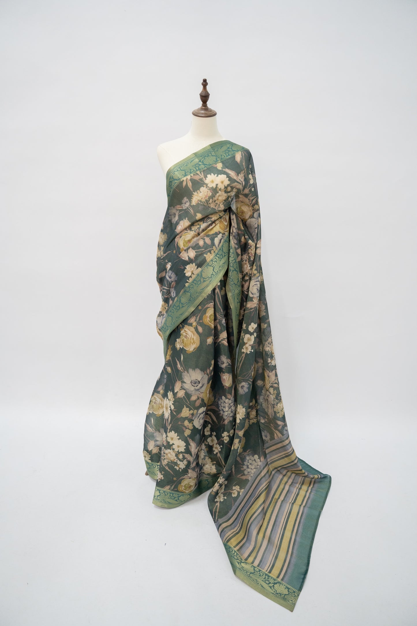 Forest Bloom Saree