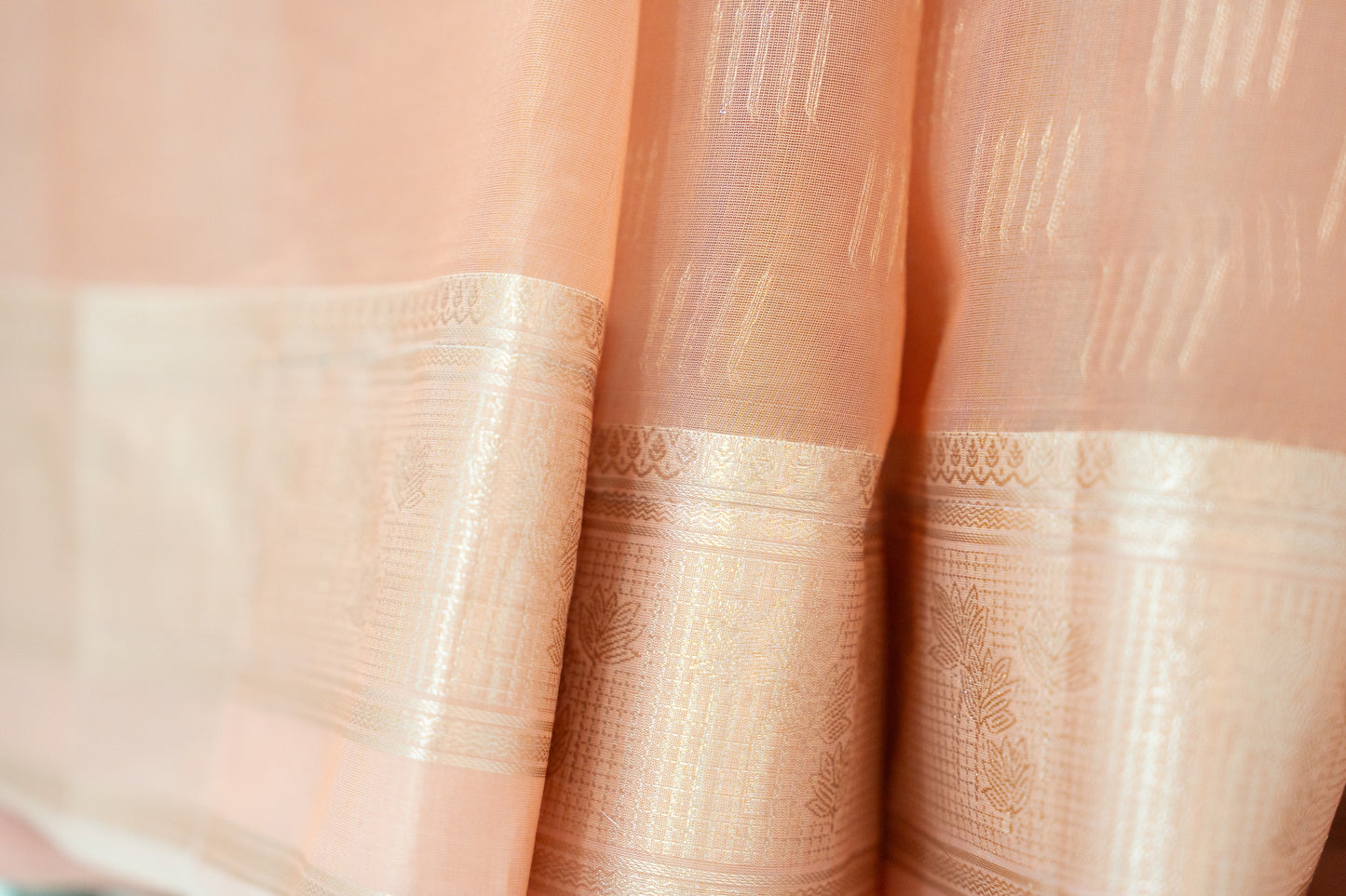Blush Organza Silk Saree