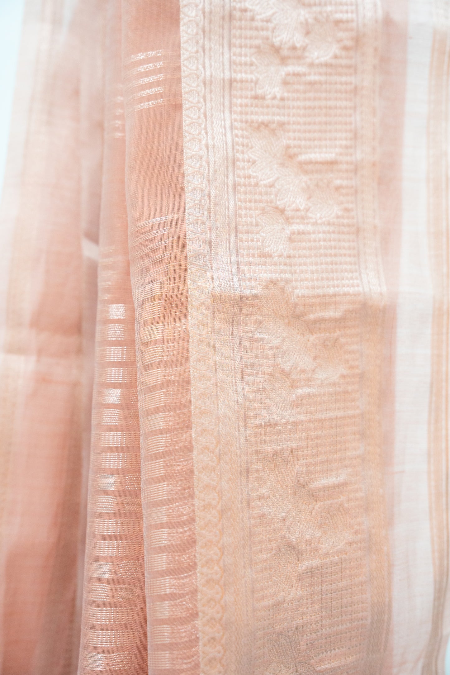 Blush Organza Silk Saree