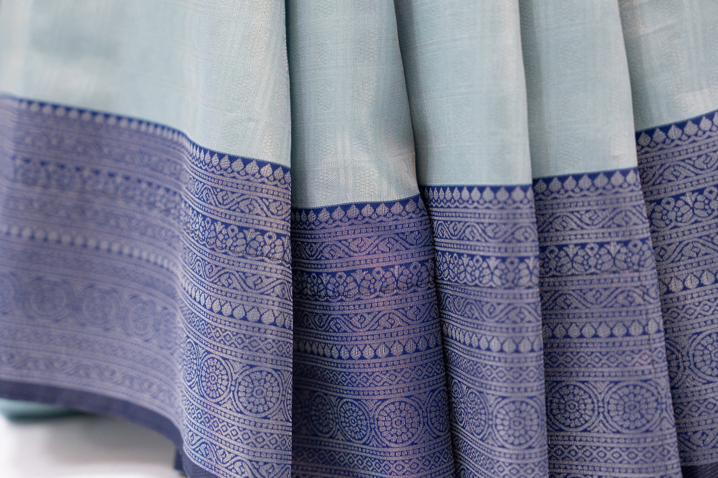 Blue Mist Silk Saree