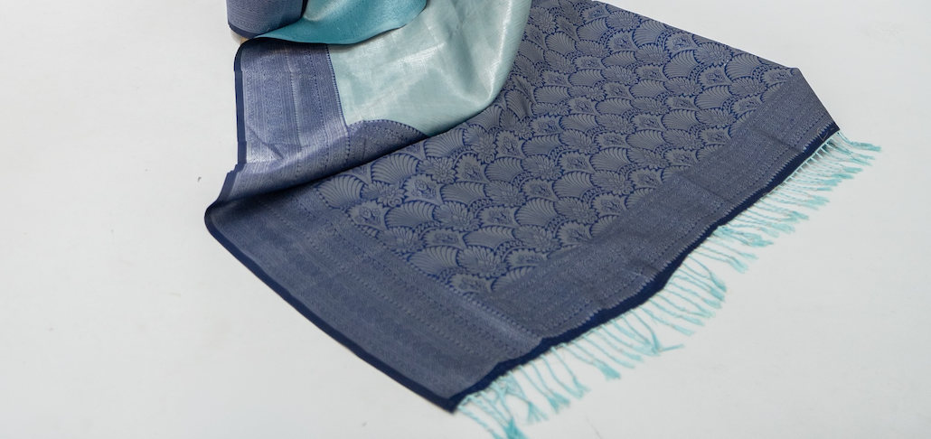 Blue Mist Silk Saree