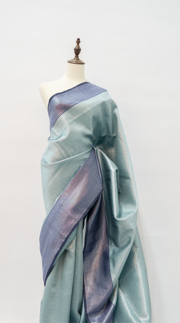 Blue Mist Silk Saree