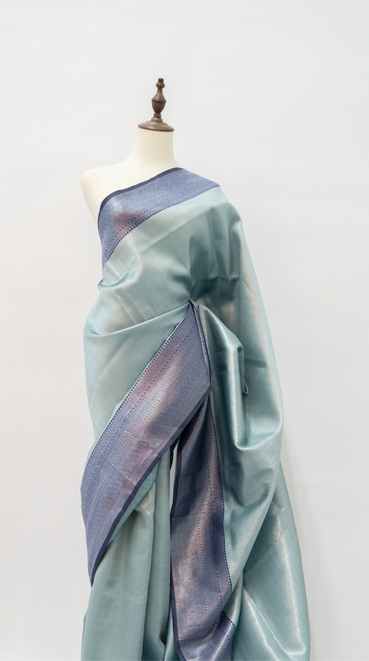 Blue Mist Silk Saree
