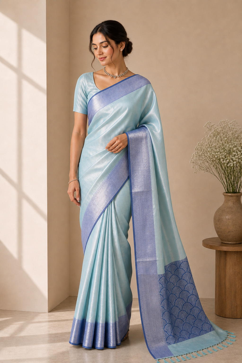 Blue Mist Saree