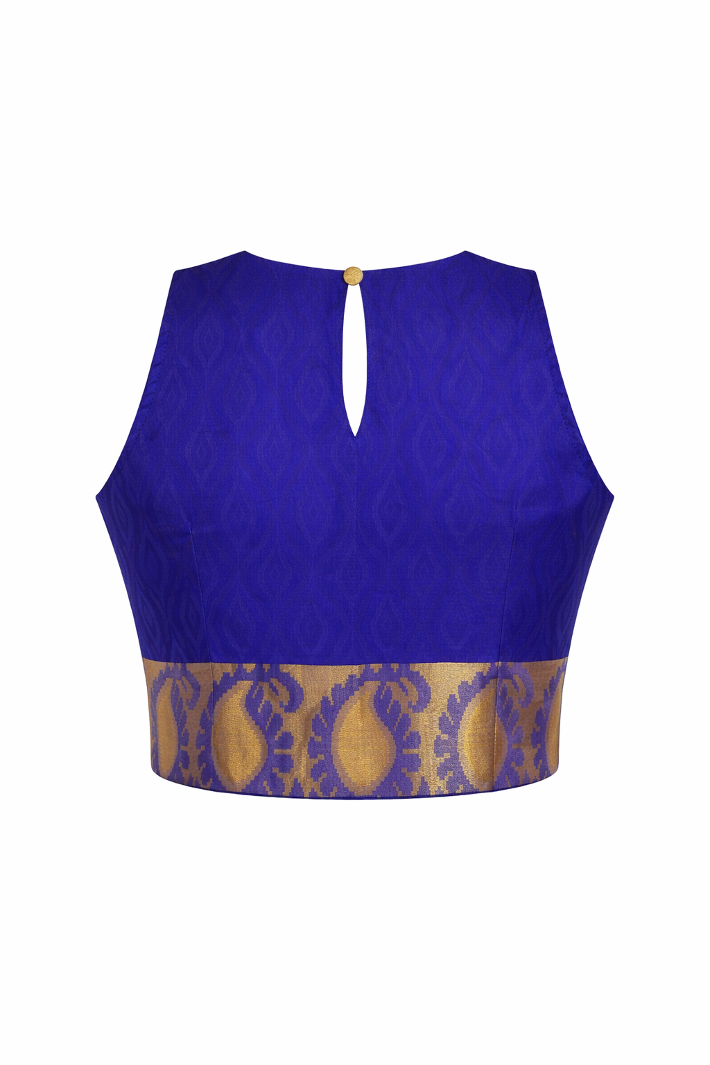 Bronze Chevron Woven Brocade Zenith Crop