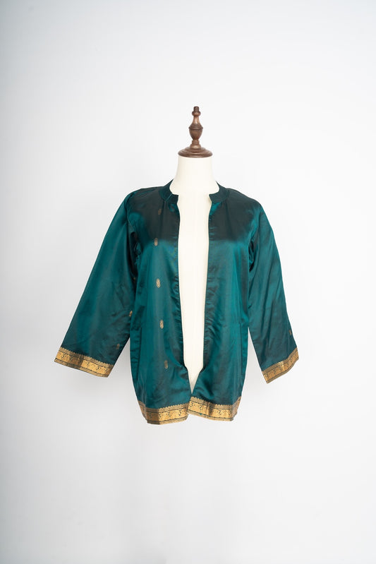 Teal Paisley Jacket