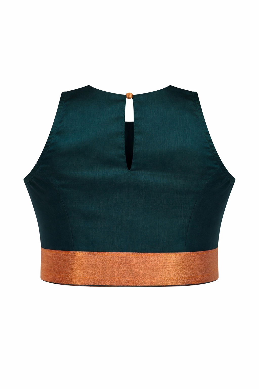 Deep Teal Silk with Copper-Rose Zenith Crop