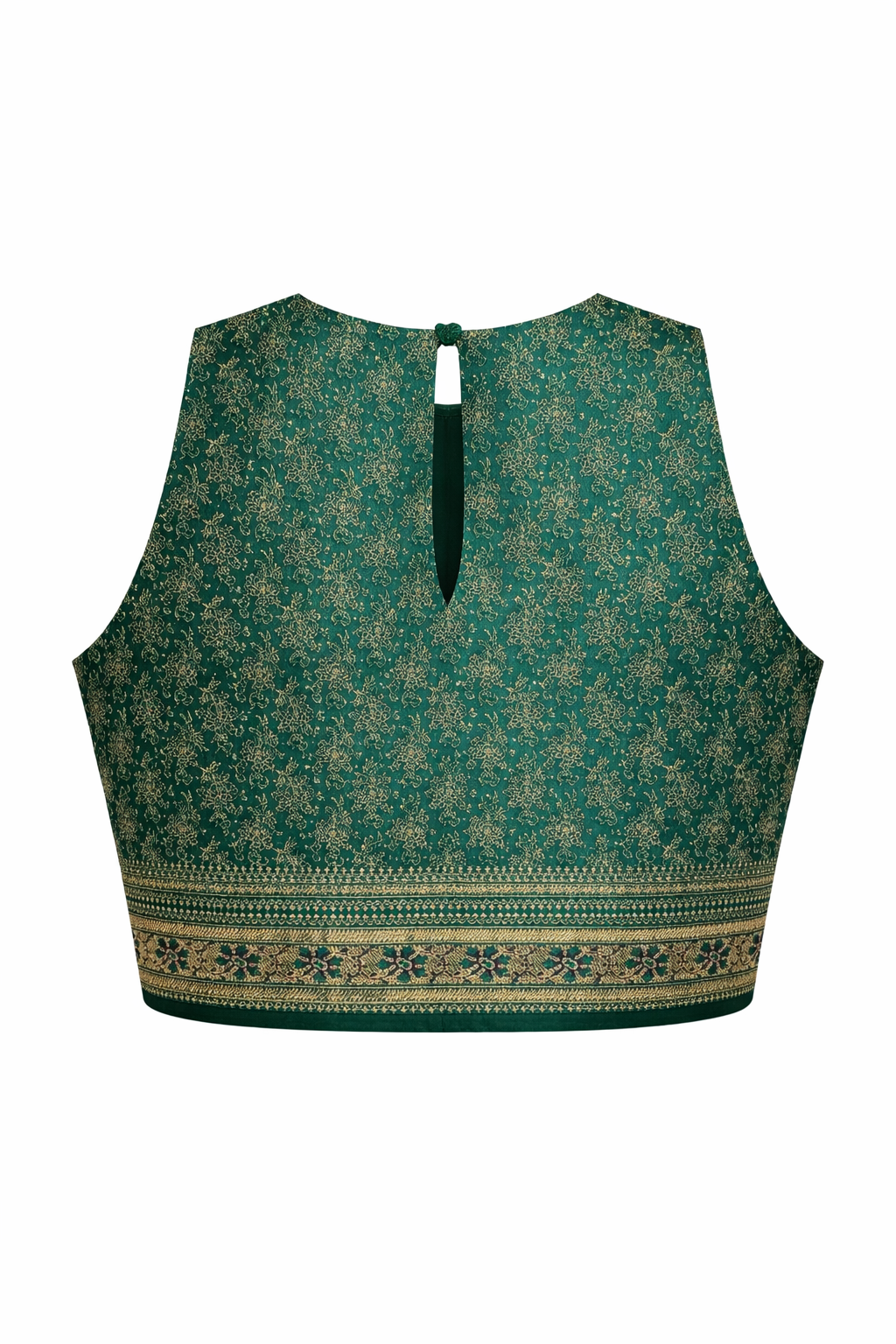 Emerald Green Banarasi Zenith Crop
