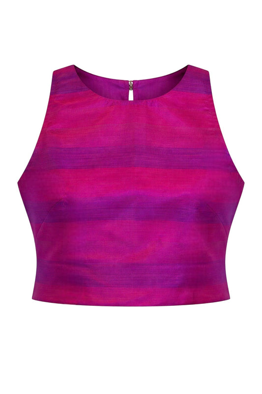 Fuchsia-Violet Iridescent Zenith Crop