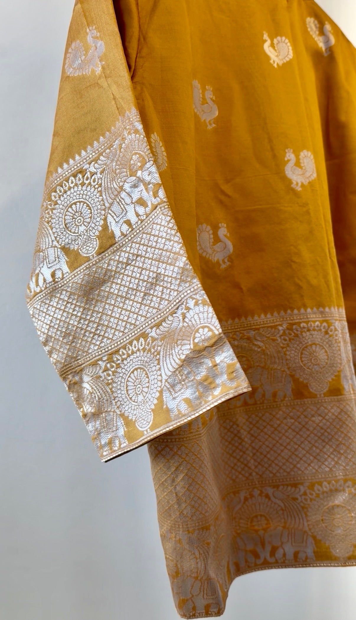Royal Mustard Silver Zari Jacket