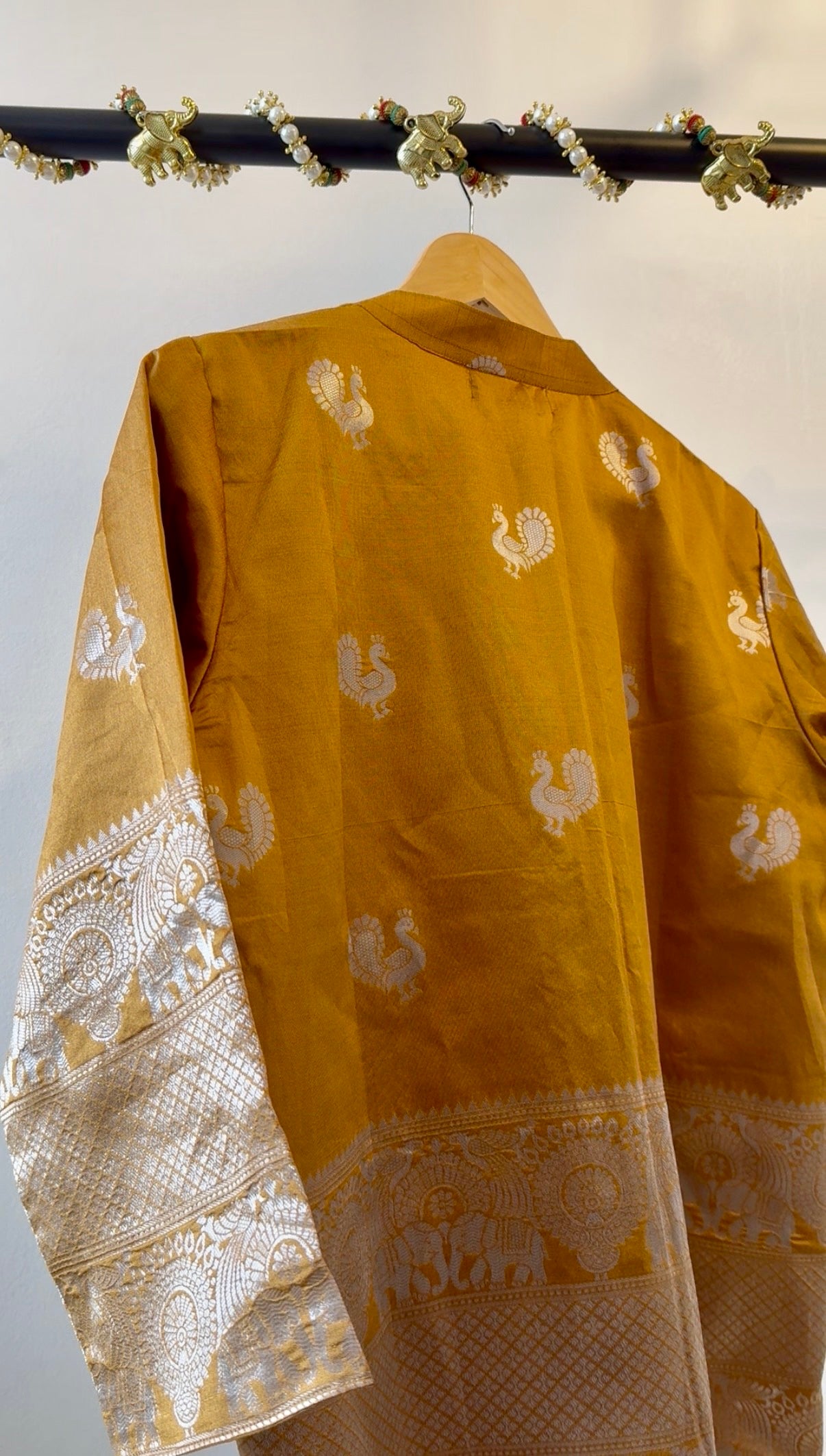 Royal Mustard Silver Zari Jacket