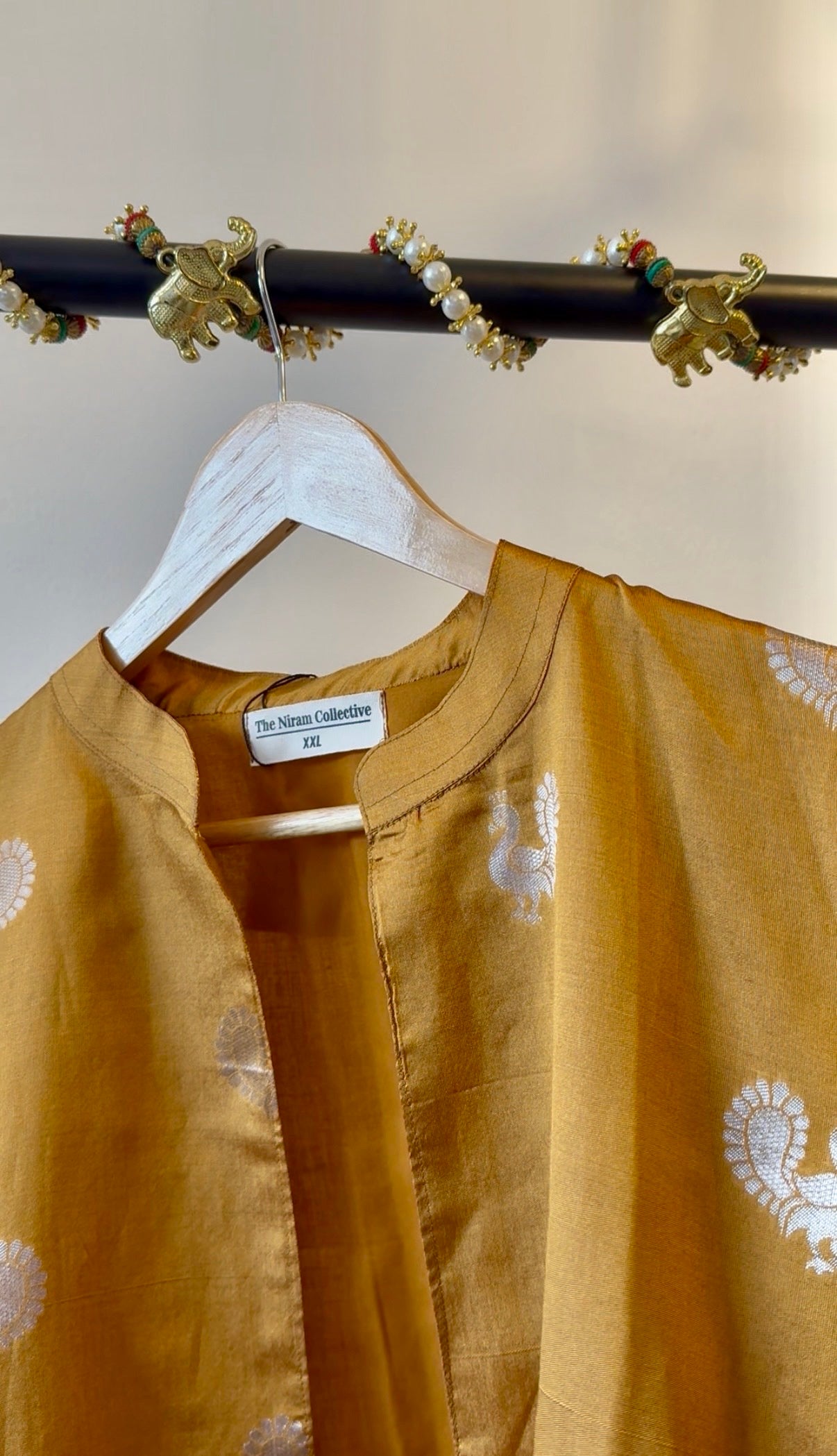 Royal Mustard Silver Zari Jacket