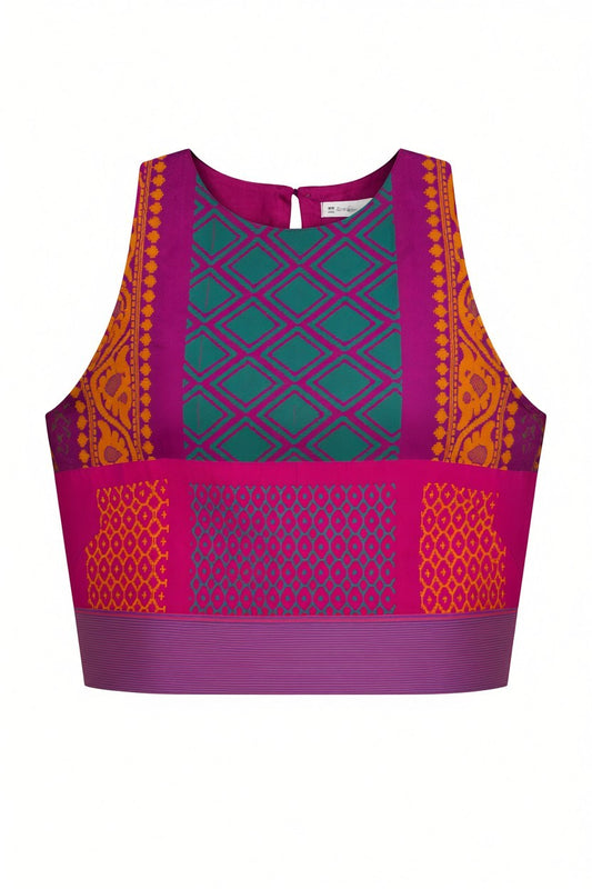Ikat Colourblock Zenith Crop