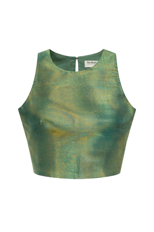Iridescent Forest Green Zenith Crop