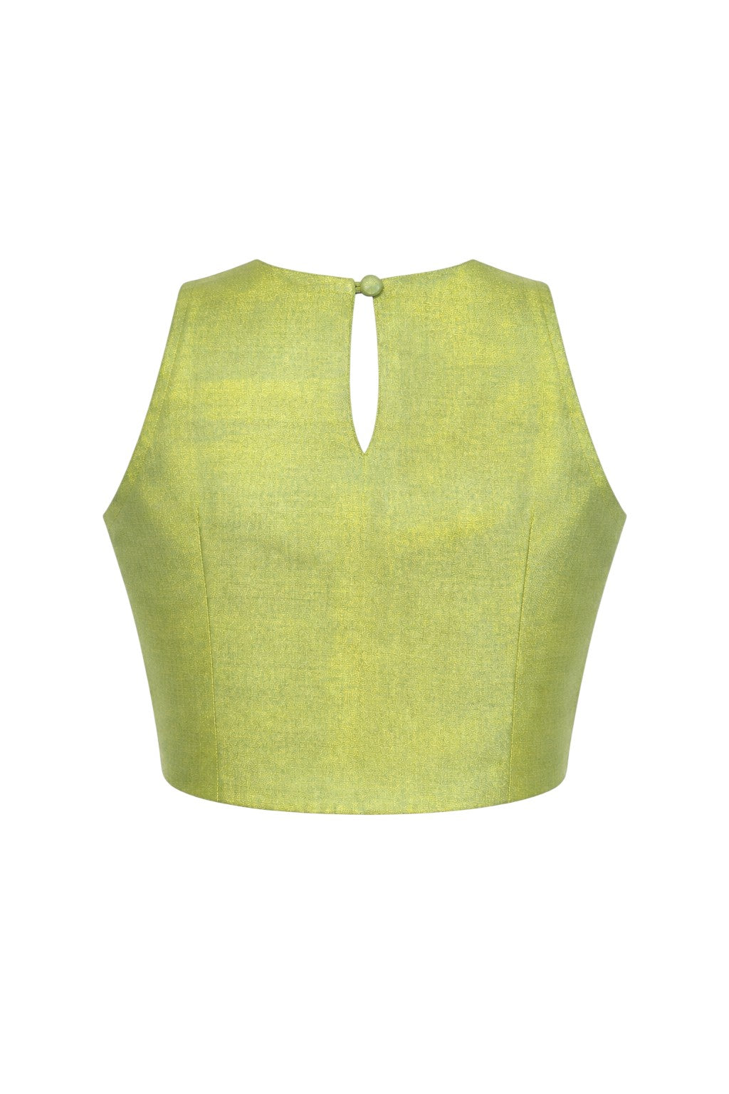 Iridescent Lime-Gold Zenith Crop