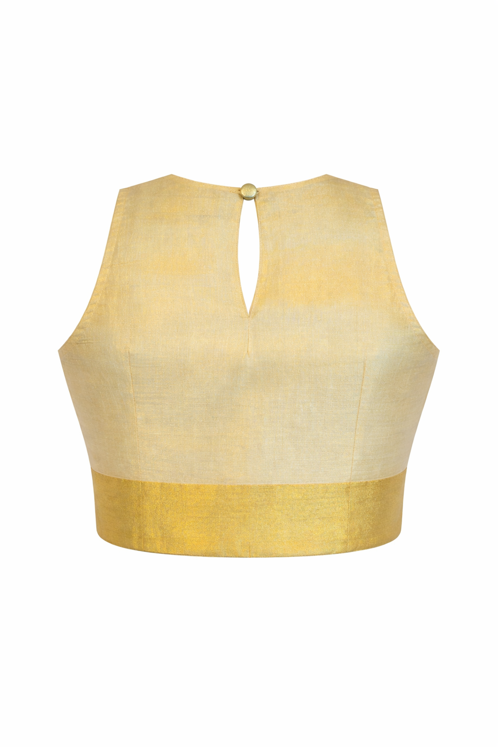 Ivory Silk with Gold Zari Zenith Crop