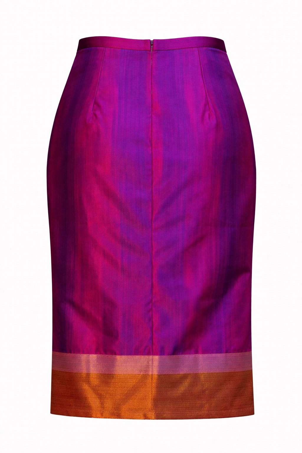 Magenta Silk Nadir Skirt