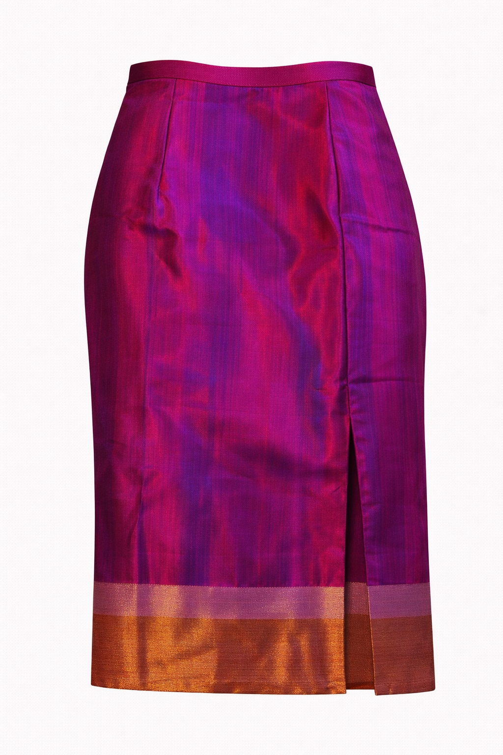 Magenta Silk Nadir Skirt
