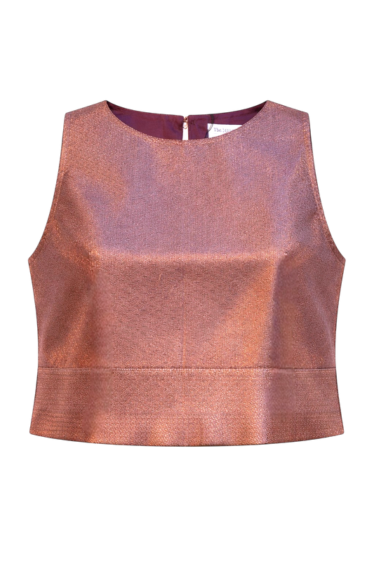 Mauve with Copper Diamonds Zenith Crop