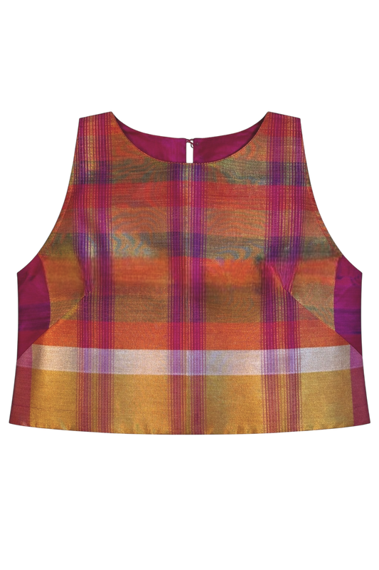 Multi-Colour Plaid Zenith Crop