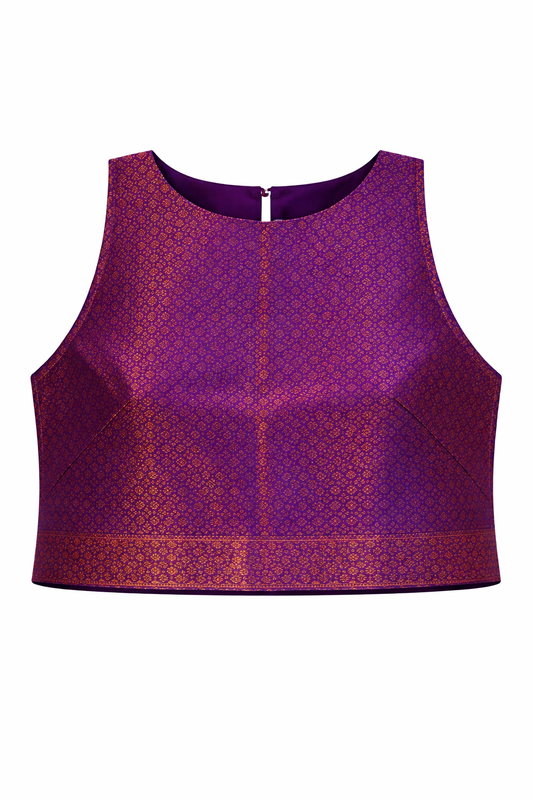 Purple Brocade Zenith Crop