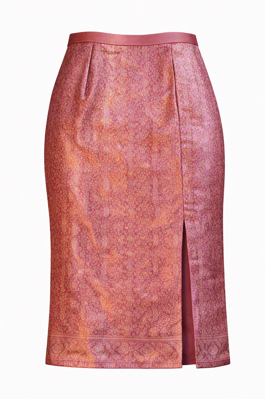Rose Banarasi Nadir Skirt