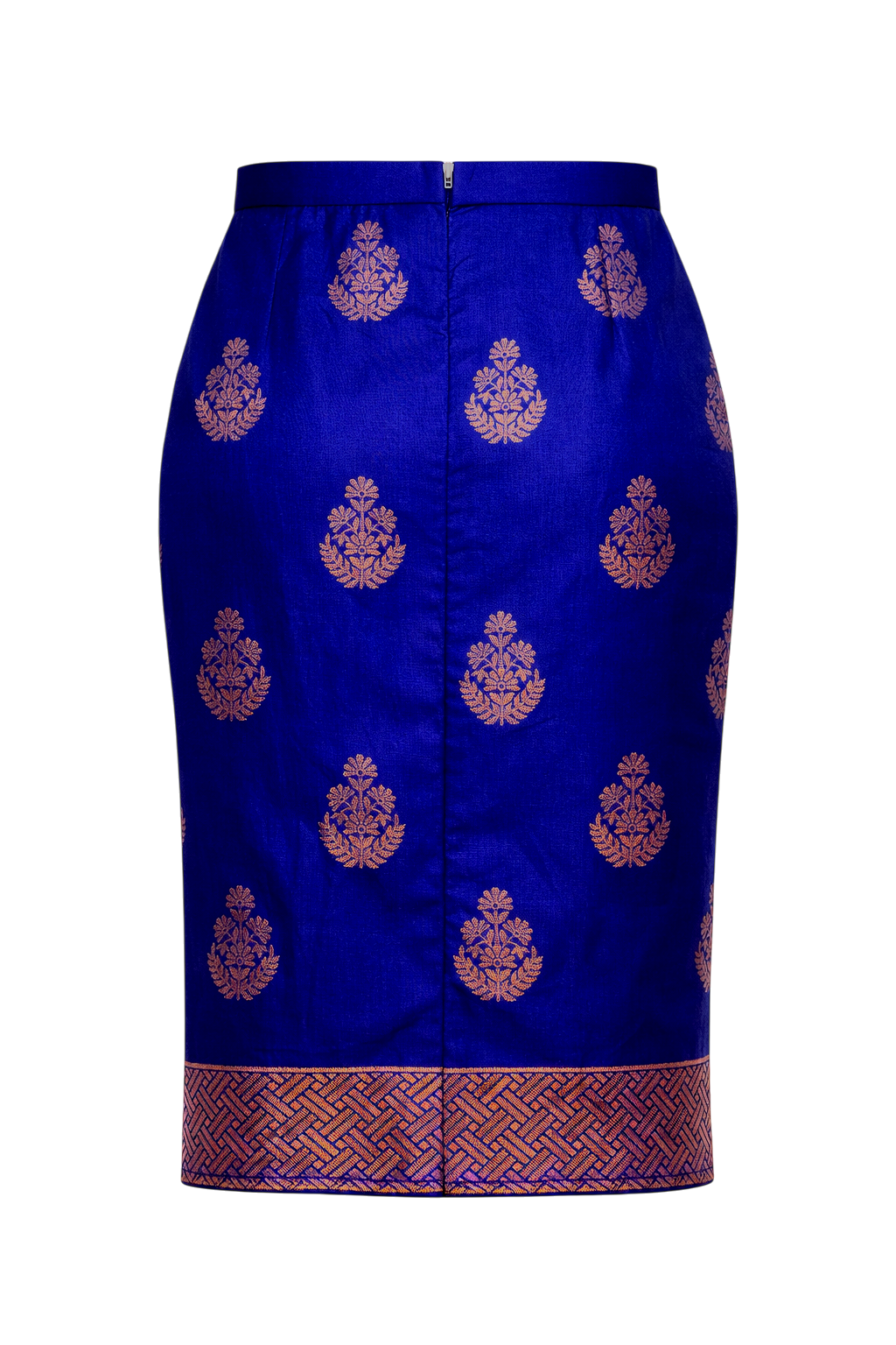 Royal Blue with Rose Gold Geometric Nadir Skirt
