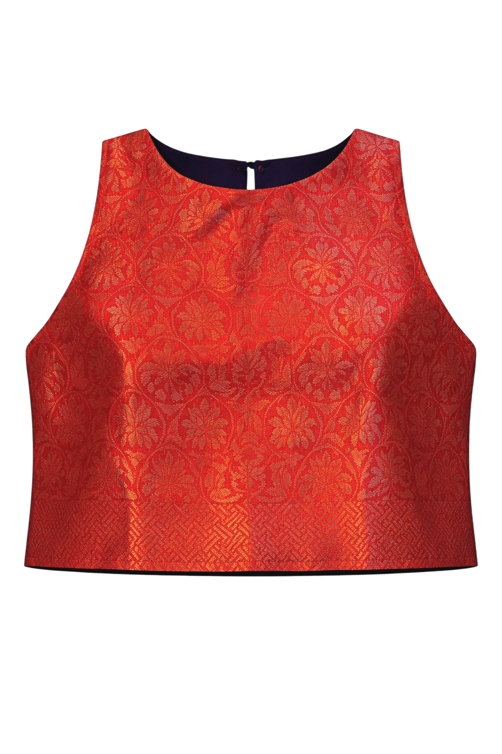 Terracotta Floral & Blue Zenith Crop