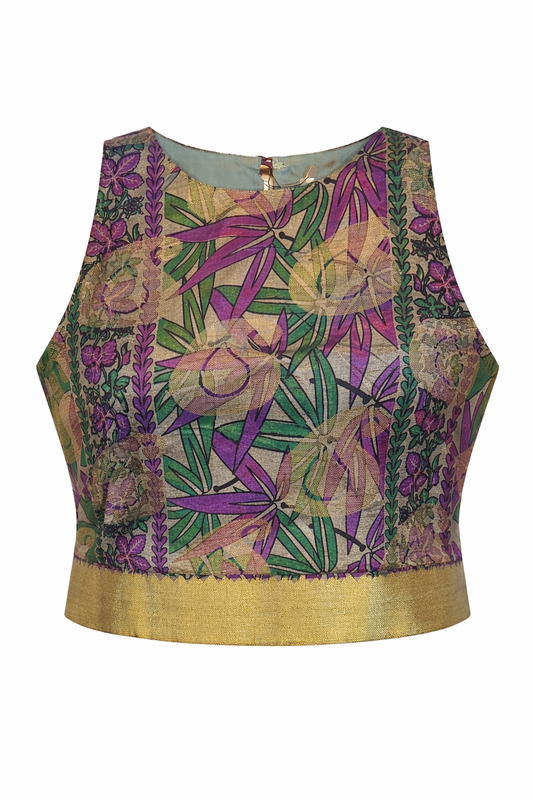 Tropical Print Zenith Crop