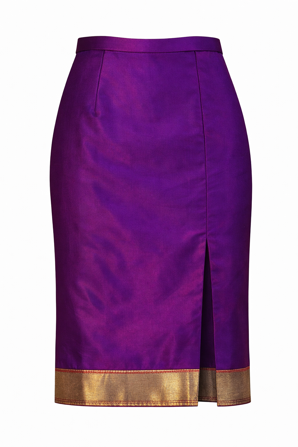 Violet with Gold Zari Nadir Skirt