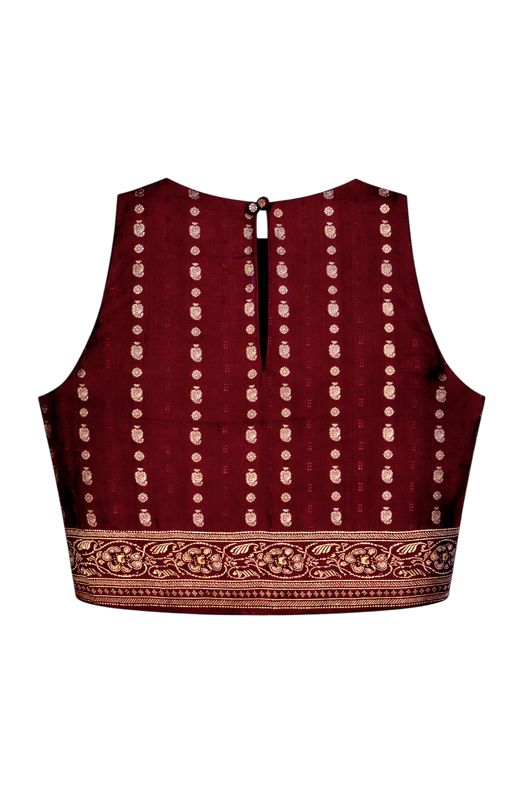 Wine Vertical Buttas Banarasi Zenith Crop